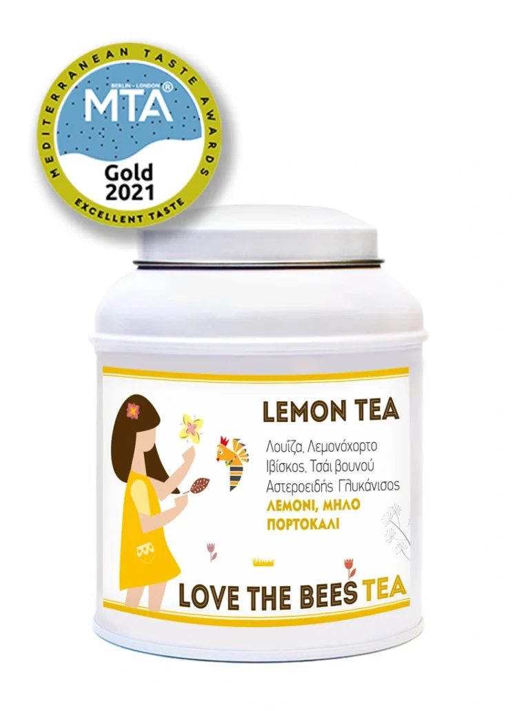LEMON HERBAL TEA-Metallic Box