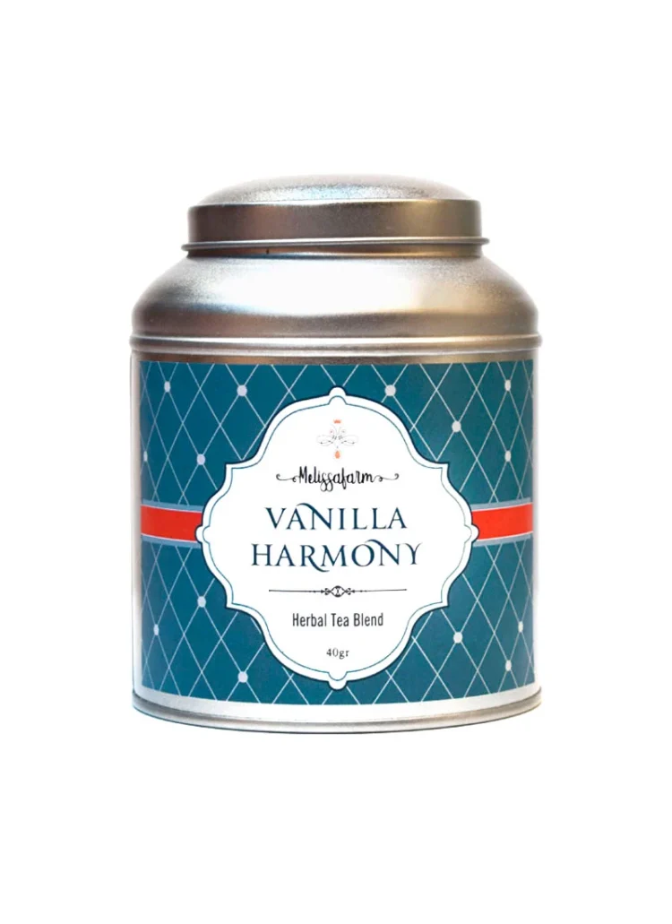 ΒΑΝΙΛΙΑ HERBAL TEA-Metallic Box
